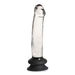 Pleasure Crystals - Glazen Dildo Met Siliconen Basis - 19 cm x 3.8 cm - Transparant-Erotiekvoordeel.nl