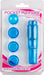 Pocket Pleasure - Pocket Rocket Massager - 4 opzetstukjes - Blauw-Erotiekvoordeel.nl