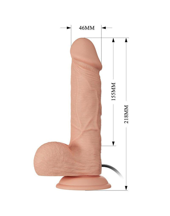 Pretty Love - Bahamut - Dildo - Realistische Vibrerende Dildo - Lengte 21.8 cm - Met Afstandsbediening - Lichte Huidskleur - Geeft Levensechte Ervaring-Erotiekvoordeel.nl