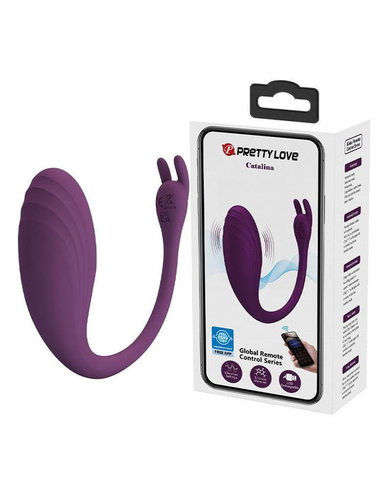 Pretty Love - Catalina - Draagbare Vibrator met App-bediening - Paars-Erotiekvoordeel.nl