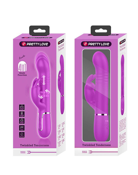 Pretty Love - Coale - Rabbit Vibrator - Paars-Erotiekvoordeel.nl