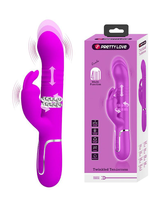 Pretty Love - Coale - Rabbit Vibrator - Paars-Erotiekvoordeel.nl