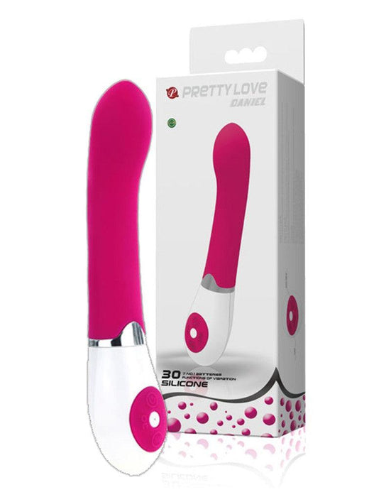 Pretty Love - Daniel - Klassieke Siliconen Basis Vibrator - Roze-Erotiekvoordeel.nl