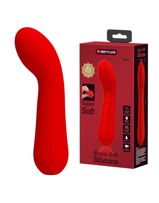 Pretty Love - Faun - Buigzame G-Spot Vibrator - Rood-Erotiekvoordeel.nl