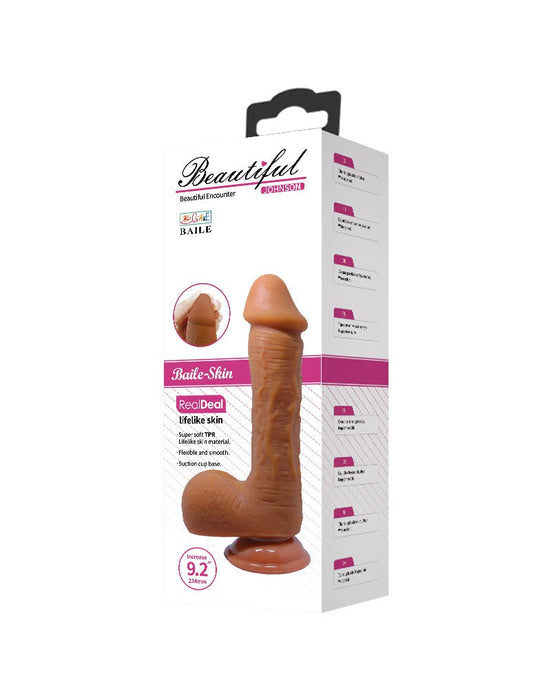 Pretty Love - Johnson - Realistische Dildo - 22 x 4.7 cm - Medium Huidskleur-Erotiekvoordeel.nl