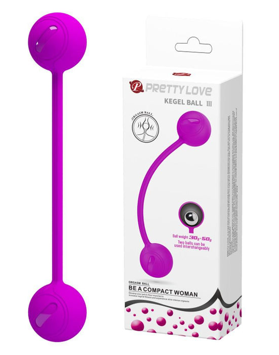 Pretty Love - Kegel Ball III - Vaginale bekkenbodem training Balletjes Met Metalen kogels - Roze-Erotiekvoordeel.nl