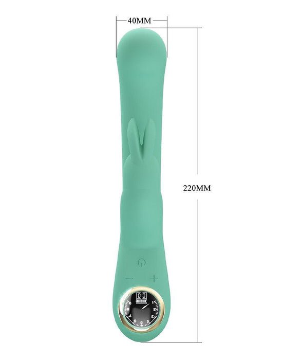 Pretty Love - Lamar - Rabbit Vibrator- Tarzan Vibrator - Met LCD Display - Lichtblauw-Erotiekvoordeel.nl