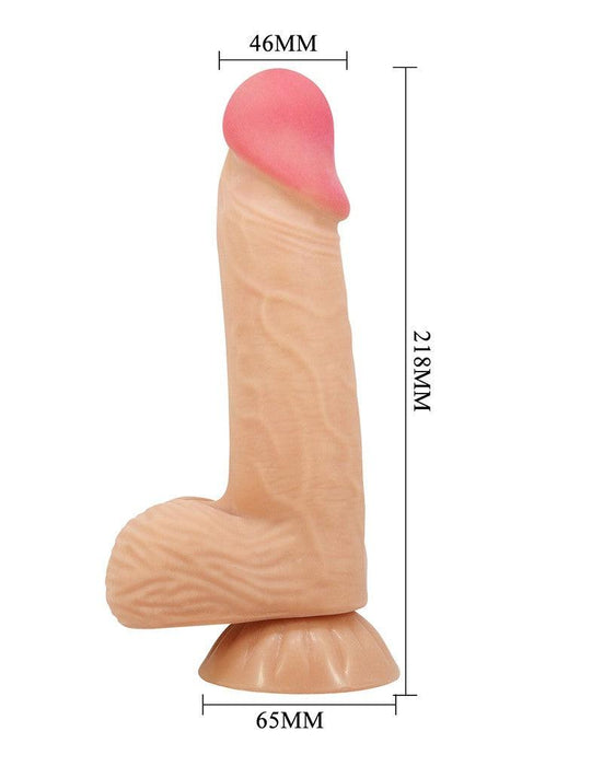 Pretty Love - Lisle - Sliding Skin Dildo - 20.6 x 4.4 cm - Lichte Huidskleur-Erotiekvoordeel.nl