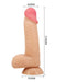 Pretty Love - Lisle - Sliding Skin Dildo - 20.6 x 4.4 cm - Lichte Huidskleur-Erotiekvoordeel.nl