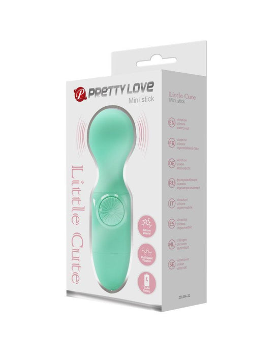 Pretty Love - Little Cute - Vibrator - Mini Stick - Mini Wand Vibrator - Groen - Compact, Krachtig en Veelzijdig-Erotiekvoordeel.nl