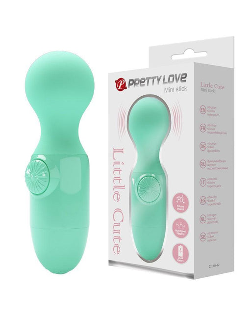 Pretty Love - Little Cute - Vibrator - Mini Stick - Mini Wand Vibrator - Groen - Compact, Krachtig en Veelzijdig-Erotiekvoordeel.nl