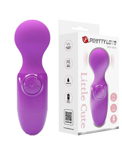 Pretty Love - Little Cute - Vibrator - Mini Stick - Mini Wand Vibrator - Paars - Compact, Krachtig en Veelzijdig-Erotiekvoordeel.nl