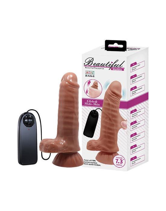 Pretty Love - Maddox - Vibrerende Dildo - Medium Huidskleur-Erotiekvoordeel.nl