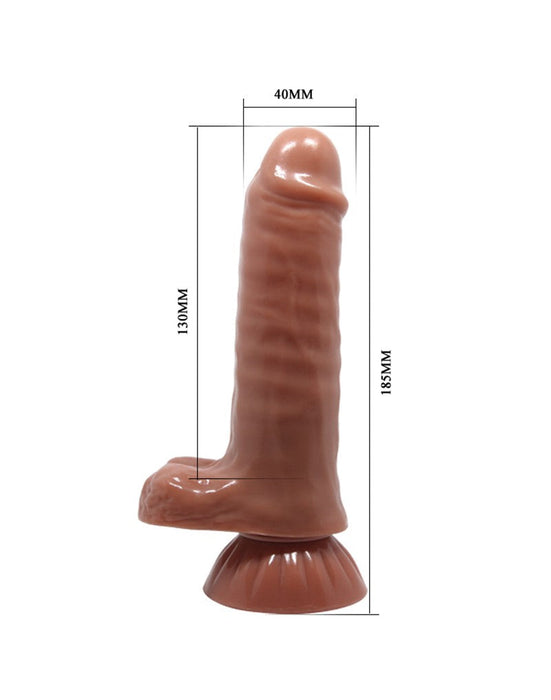 Pretty Love - Maddox - Vibrerende Dildo - Medium Huidskleur-Erotiekvoordeel.nl