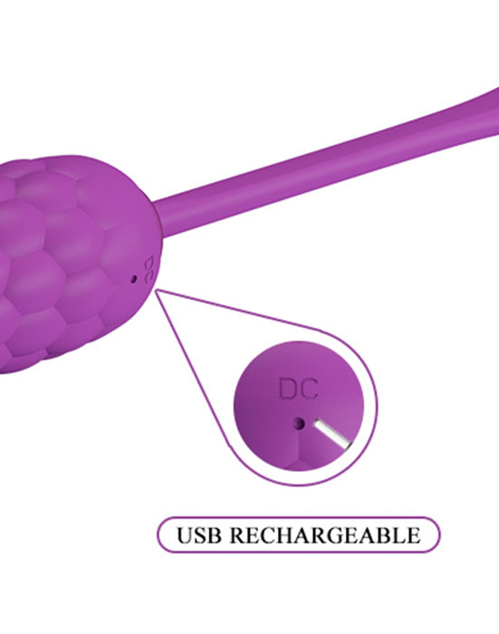 Pretty Love - Marina - Vibrerend Eitje met Nopjes - Handige Eénknopsbediening - Paars-Erotiekvoordeel.nl
