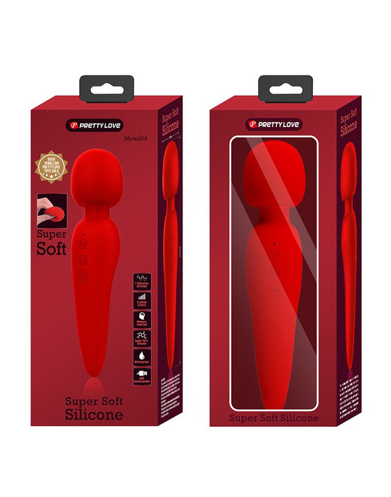 Pretty Love - Meredith - Wand Vibrator - 12 Standen - Waterproof - Rood-Erotiekvoordeel.nl