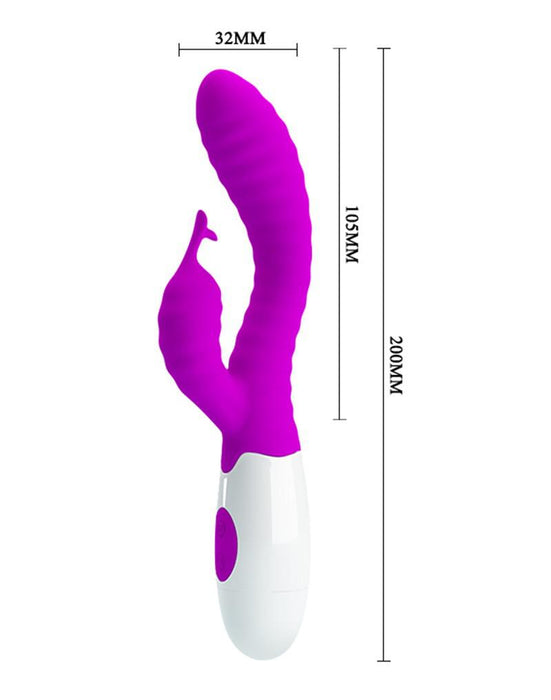 Pretty Love - Pete - Curved G-spot Rabbit Vibrator-Erotiekvoordeel.nl