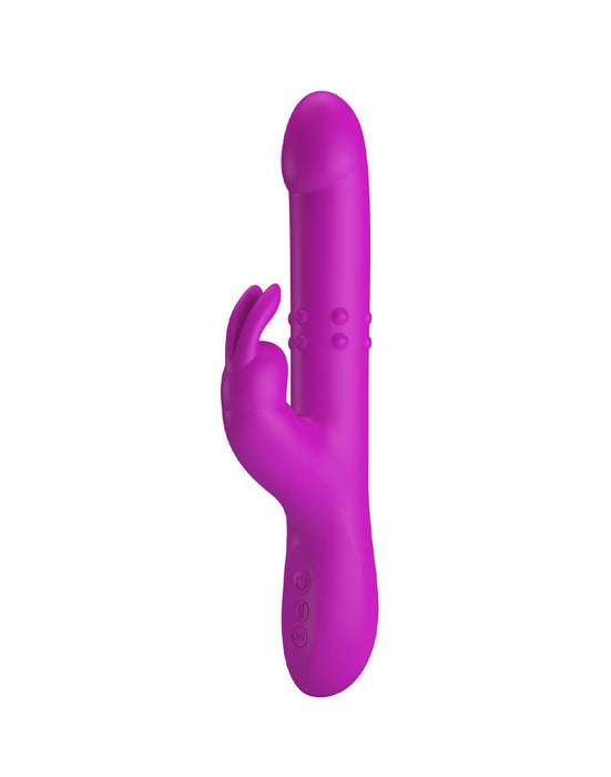 Pretty Love - Reese - Stotende Rabbit Vibrator - Roze-Erotiekvoordeel.nl