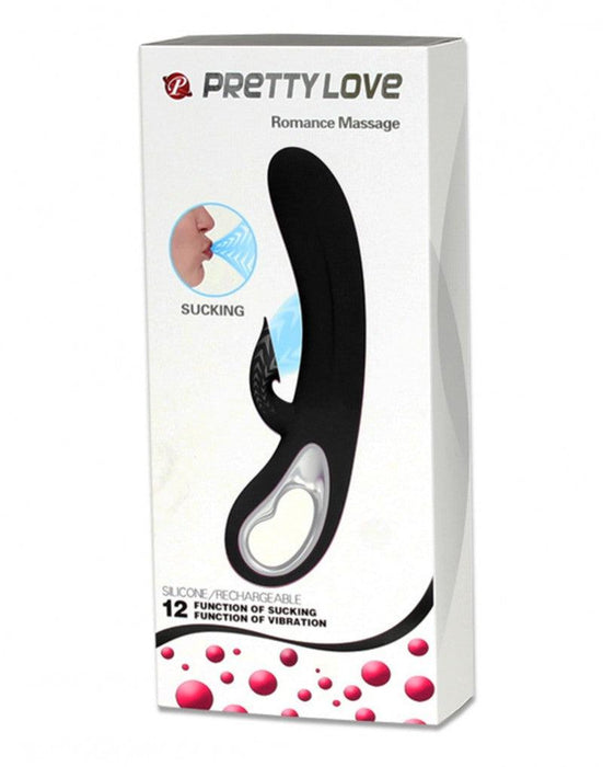 Pretty Love - Romance - Zuigende Clitoris Vibrator - Zwart-Erotiekvoordeel.nl