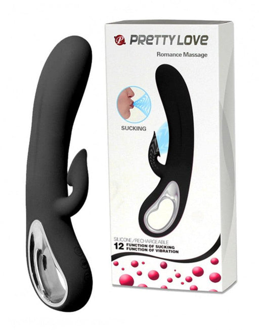 Pretty Love - Romance - Zuigende Clitoris Vibrator - Zwart-Erotiekvoordeel.nl