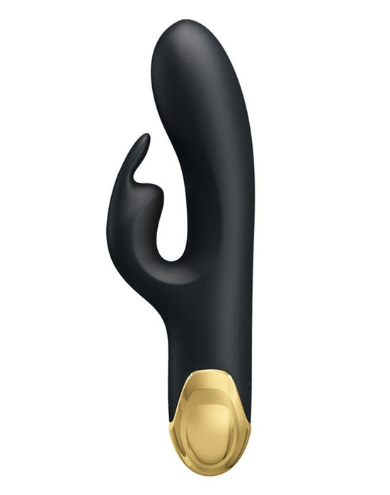 Pretty Love - Royal Pleasure Double Pleasure Vibrator - Zwart/Goud-Erotiekvoordeel.nl