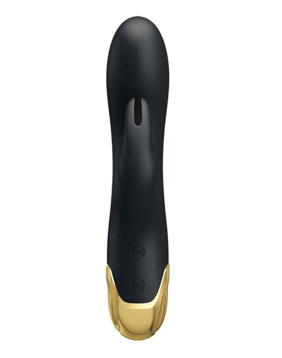 Pretty Love - Royal Pleasure Double Pleasure Vibrator - Zwart/Goud-Erotiekvoordeel.nl