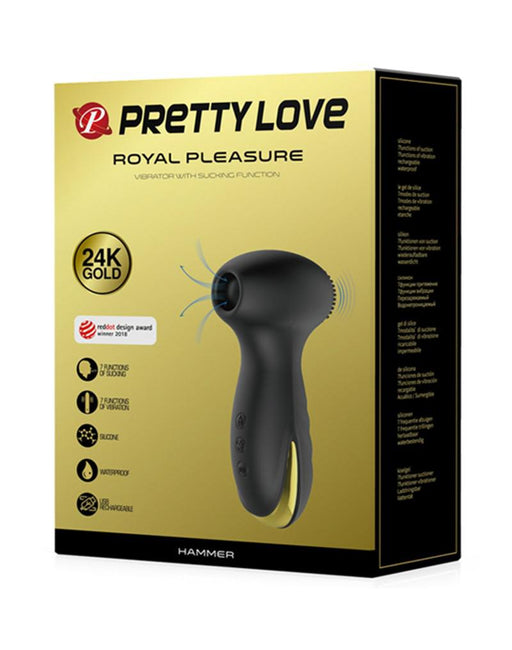 Pretty Love - Royal Pleasure Hammer Luchtdruk Vibrator - zuigt aan je clitoris-Erotiekvoordeel.nl