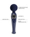 Pretty Love - Skyler - Wand Vibrator - Met LCD Display - Donkerblauw-Erotiekvoordeel.nl