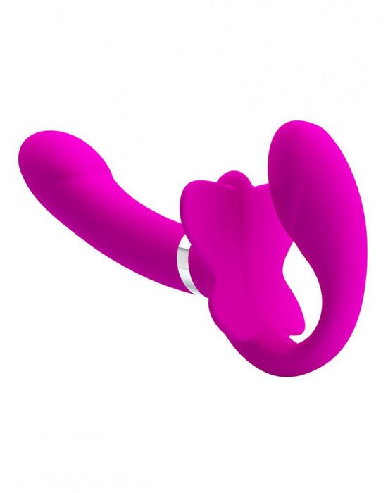 Pretty Love - Valerie - Strapless Strap-on Voorbindvibrator - Roze-Erotiekvoordeel.nl