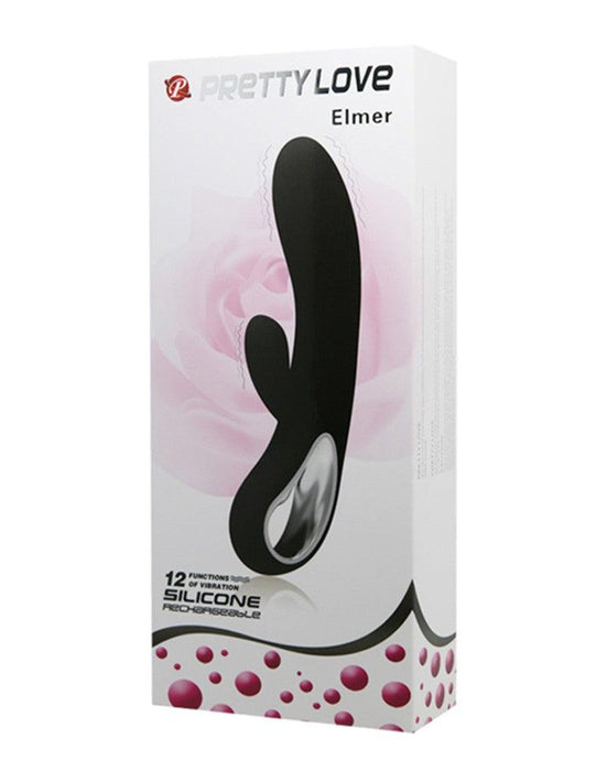 Pretty Love - Elmer - Tarzan Vibrator - Zwart-Erotiekvoordeel.nl