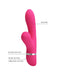 Pretty Love - Willow - Tarzan Vibrator Met ZuigFunctie - Roze-Erotiekvoordeel.nl