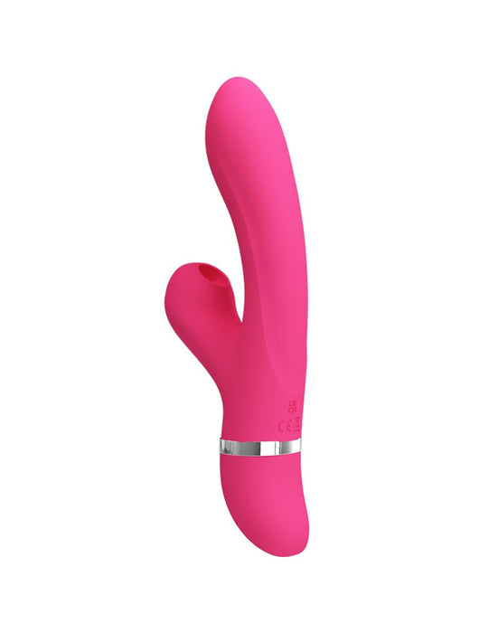 Pretty Love - Willow - Tarzan Vibrator Met ZuigFunctie - Roze-Erotiekvoordeel.nl