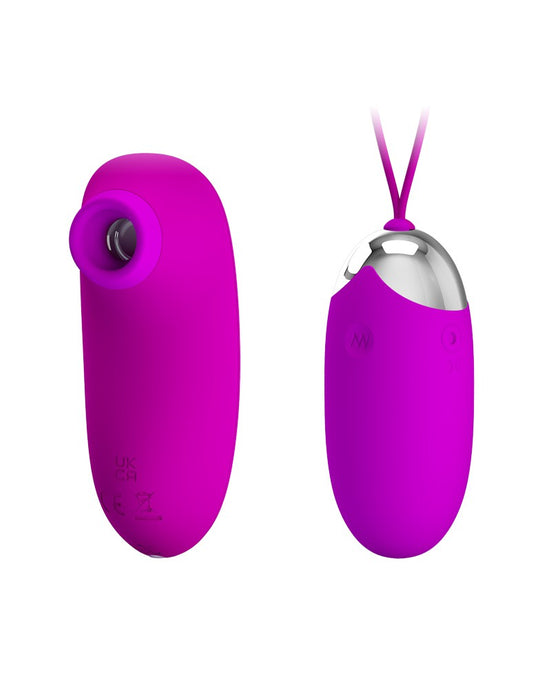 Pretty Love - Vibrerend Eitje plus Luchtdruk Vibrator ORTHUS - Roze-Erotiekvoordeel.nl