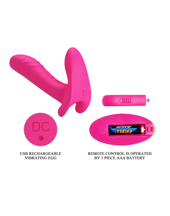 Pretty Love - Vinger Vibrator- Panty Vibrator- Partner Vibrator 3-in-1 - Roze-Erotiekvoordeel.nl