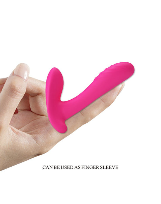 Pretty Love - Vinger Vibrator- Panty Vibrator- Partner Vibrator 3-in-1 - Roze-Erotiekvoordeel.nl