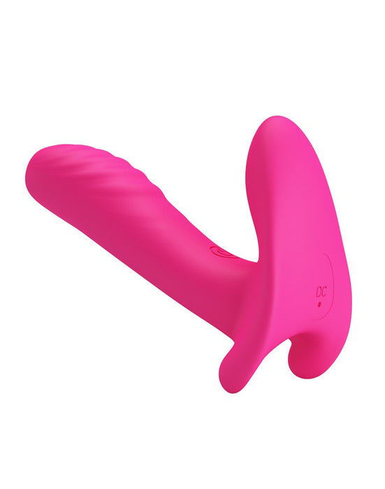 Pretty Love - Vinger Vibrator- Panty Vibrator- Partner Vibrator 3-in-1 - Roze-Erotiekvoordeel.nl