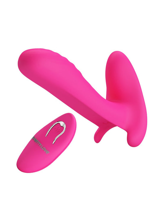 Pretty Love - Vinger Vibrator- Panty Vibrator- Partner Vibrator 3-in-1 - Roze-Erotiekvoordeel.nl