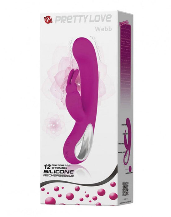 Pretty Love - Webb - Rabbit Vibrator - Roze-Erotiekvoordeel.nl