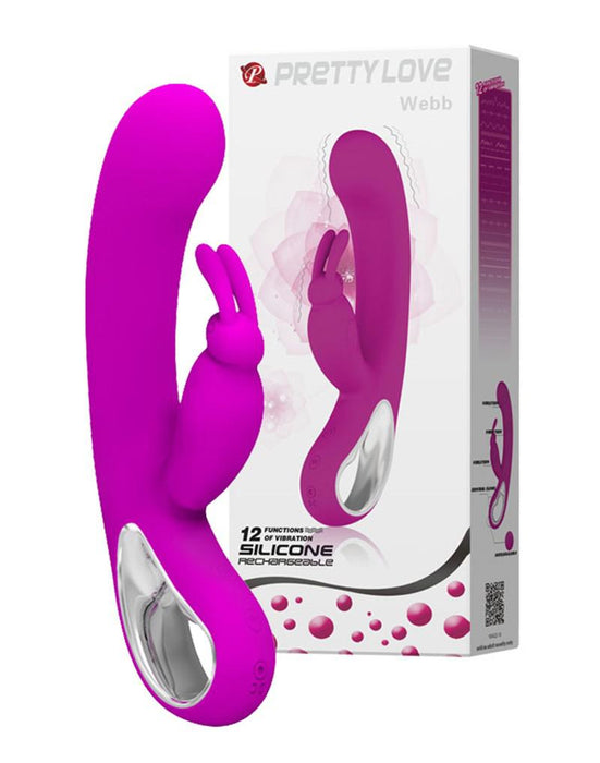 Pretty Love - Webb - Rabbit Vibrator - Roze-Erotiekvoordeel.nl