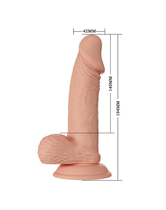 Pretty Love - Zebulon - Realistische Vibrerende Dildo - Lichte Huidskleur - Geeft Levensechte Ervaring-Erotiekvoordeel.nl