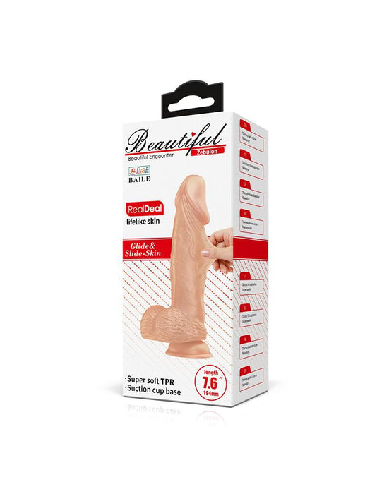 Pretty Love - Zebulon - Realistische Vibrerende Dildo - Lichte Huidskleur - Geeft Levensechte Ervaring-Erotiekvoordeel.nl