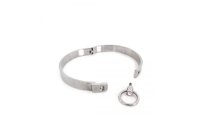 Kiotos Steel - RVS Collar Solid - Medium - Diameter 11.5 cm-Erotiekvoordeel.nl