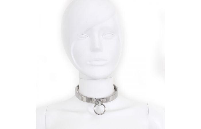 Kiotos Steel - RVS Collar Solid - Medium - Diameter 11.5 cm-Erotiekvoordeel.nl