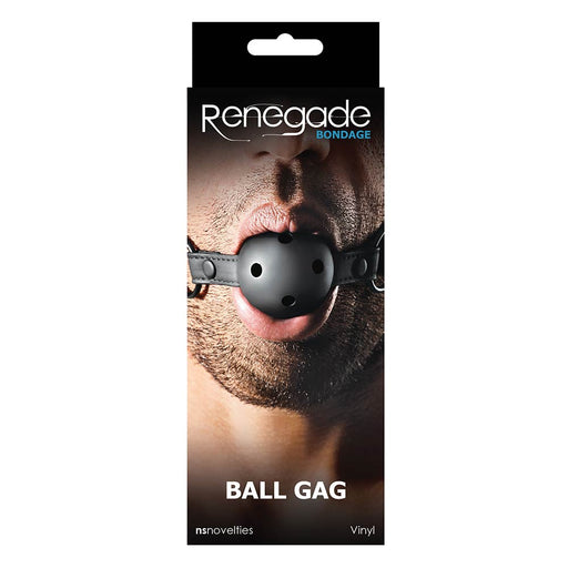 Renegade - Bondage - Ball Gag - PVC - Zwart-Erotiekvoordeel.nl