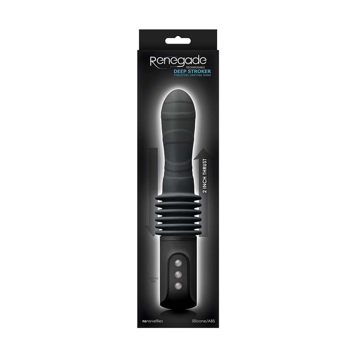 Renegade - Deep Stroker - Stotende Vibrator - Zwart-Erotiekvoordeel.nl