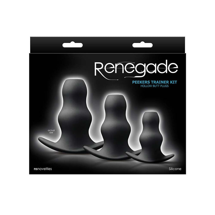 Pipedream - Renegade - Peeker Kit - Buttplug Set - Zwart-Erotiekvoordeel.nl