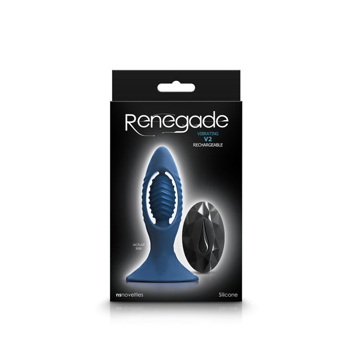 Pipedream - Renegade - V2 - Vibrerende Buttplug - Blauw-Erotiekvoordeel.nl