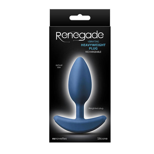 Renegade - Verzwaarde Vibrerende Buttplug - Blauw-Erotiekvoordeel.nl