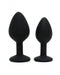 Rimba - Berlin - Bling Buttplug - Set Met 2 Buttplugs Met Kristal - Zwart-Erotiekvoordeel.nl