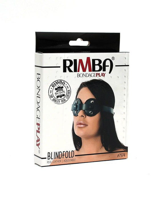 Rimba - Blinddoek - Leren Masker Met Bont Aan Binnenzijde-Erotiekvoordeel.nl